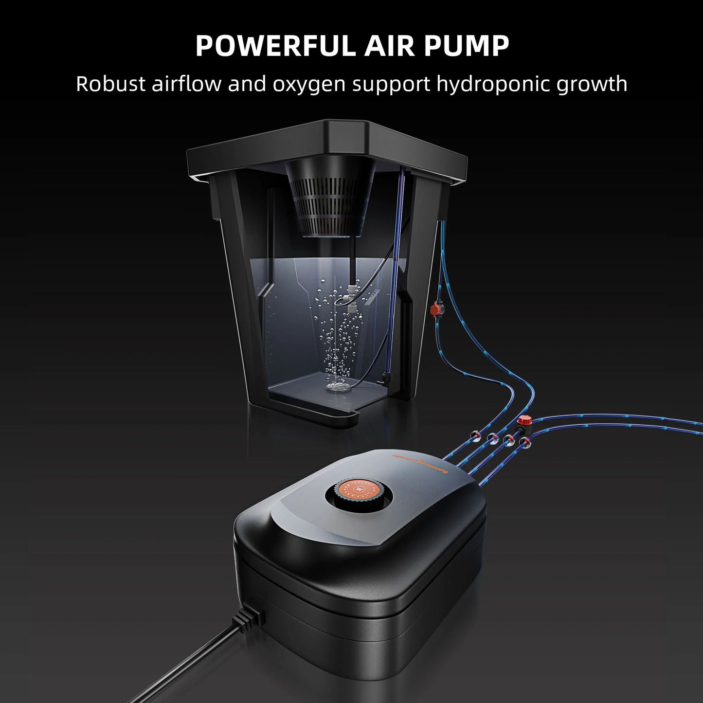 Spider Farmer DWC-Tiefwasserkultur Hydroponik System mit Top-Drip-Kit, 2x7 Gallonen DWC, 2 Eimer