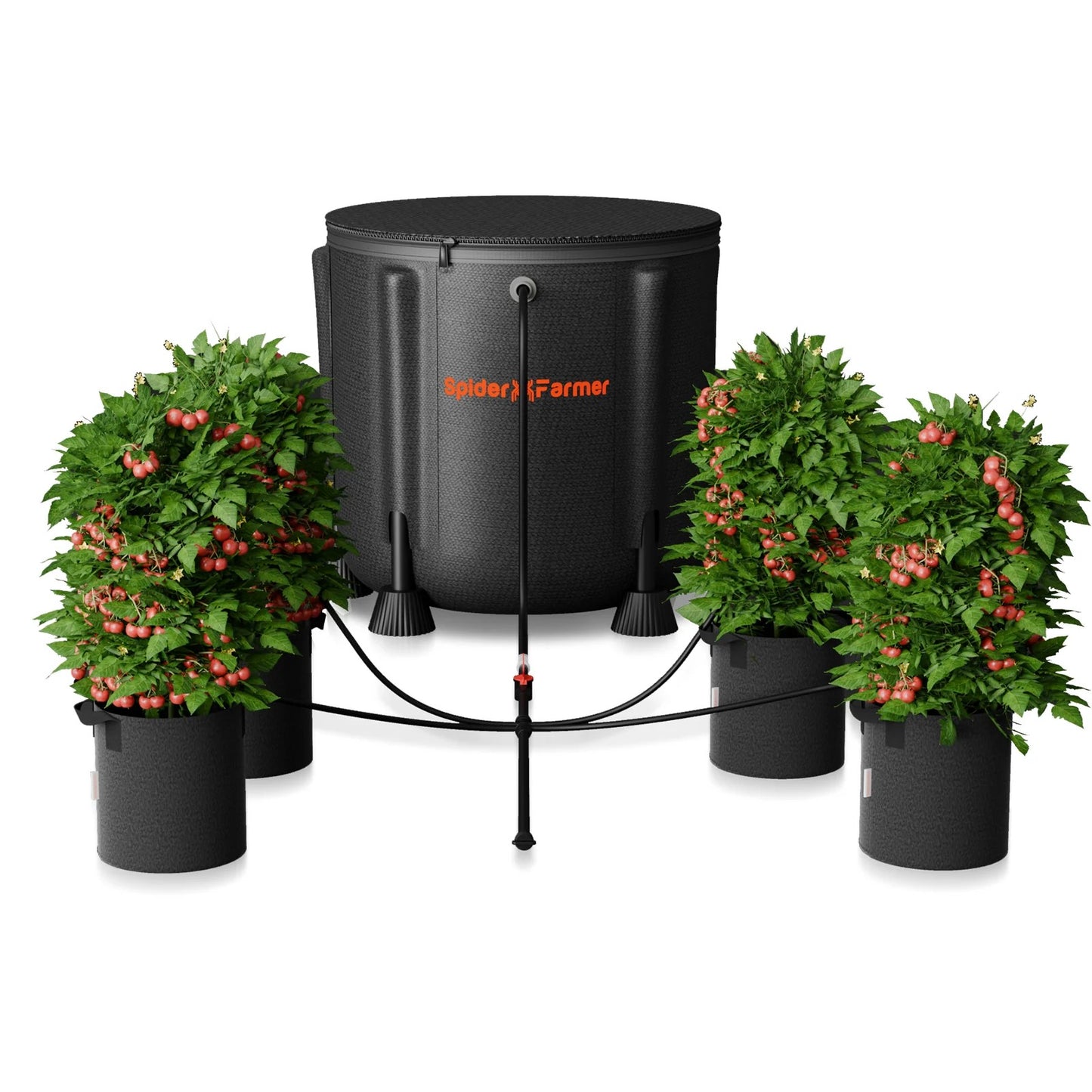 Automatic drip irrigation system for plants, water pump with 8 drip nozzles