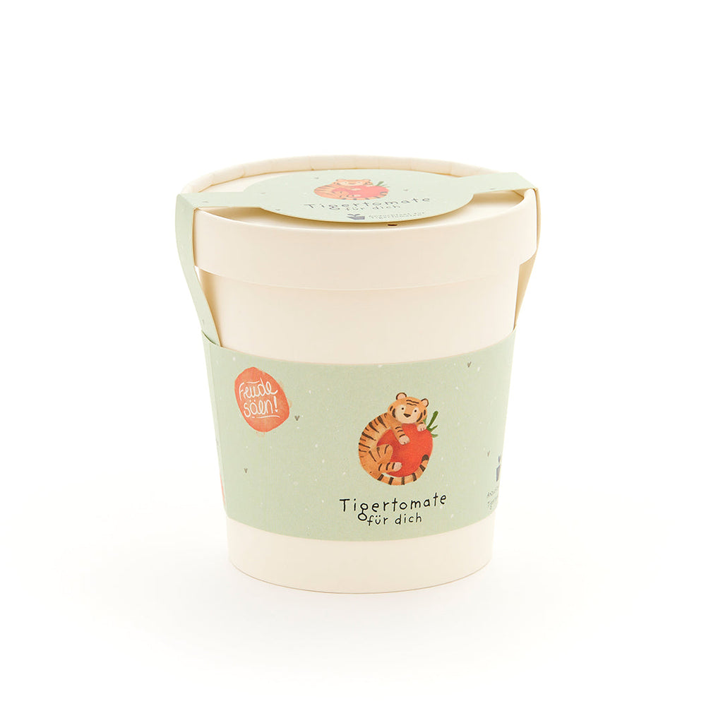 Tigertomate - Becher Anzuchtset