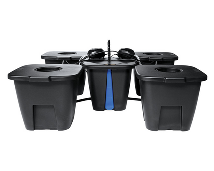 PLANT!T aeros IV DWC Master-System 4 Pflanzen Doppel-Belüftung Hydroponik Deep Water Culture