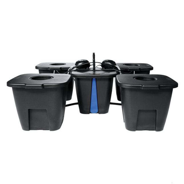 PLANT!T aeros IV DWC Master-System 4 Pflanzen Doppel-Belüftung Hydroponik Deep Water Culture