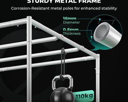 Mars Hydro Growzelt mit stabilem Metallrahmen und 110KG Tragkraft für sichere Indoor Zucht