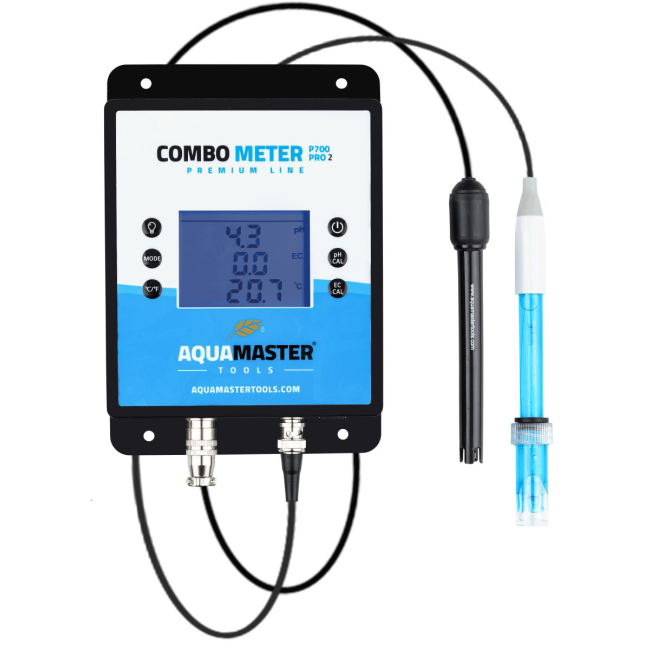 Aquamaster P700 Pro2 - Professionelles 5-in-1 Messgerät für pH, EC, CF, PPM und Temperatur