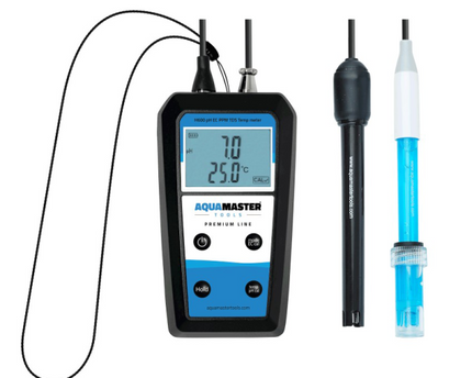 Aquamaster H600 Pro Handheld pH/EC/PPM/TDS/Temp Messgerät - Frontansicht
