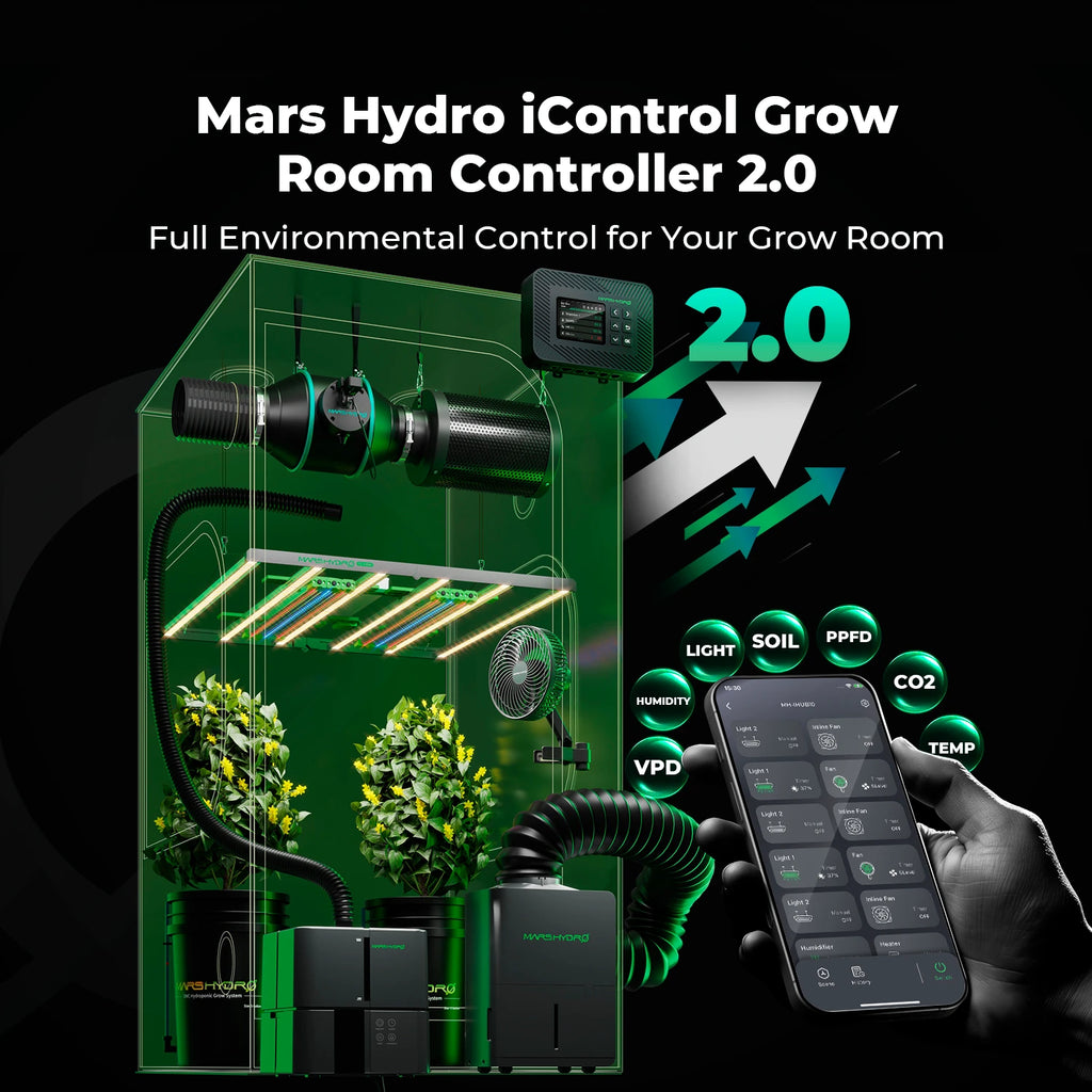 Mars Hydro TS 1000 Growbox Komplettset 80x80x160cm mit 150W LED