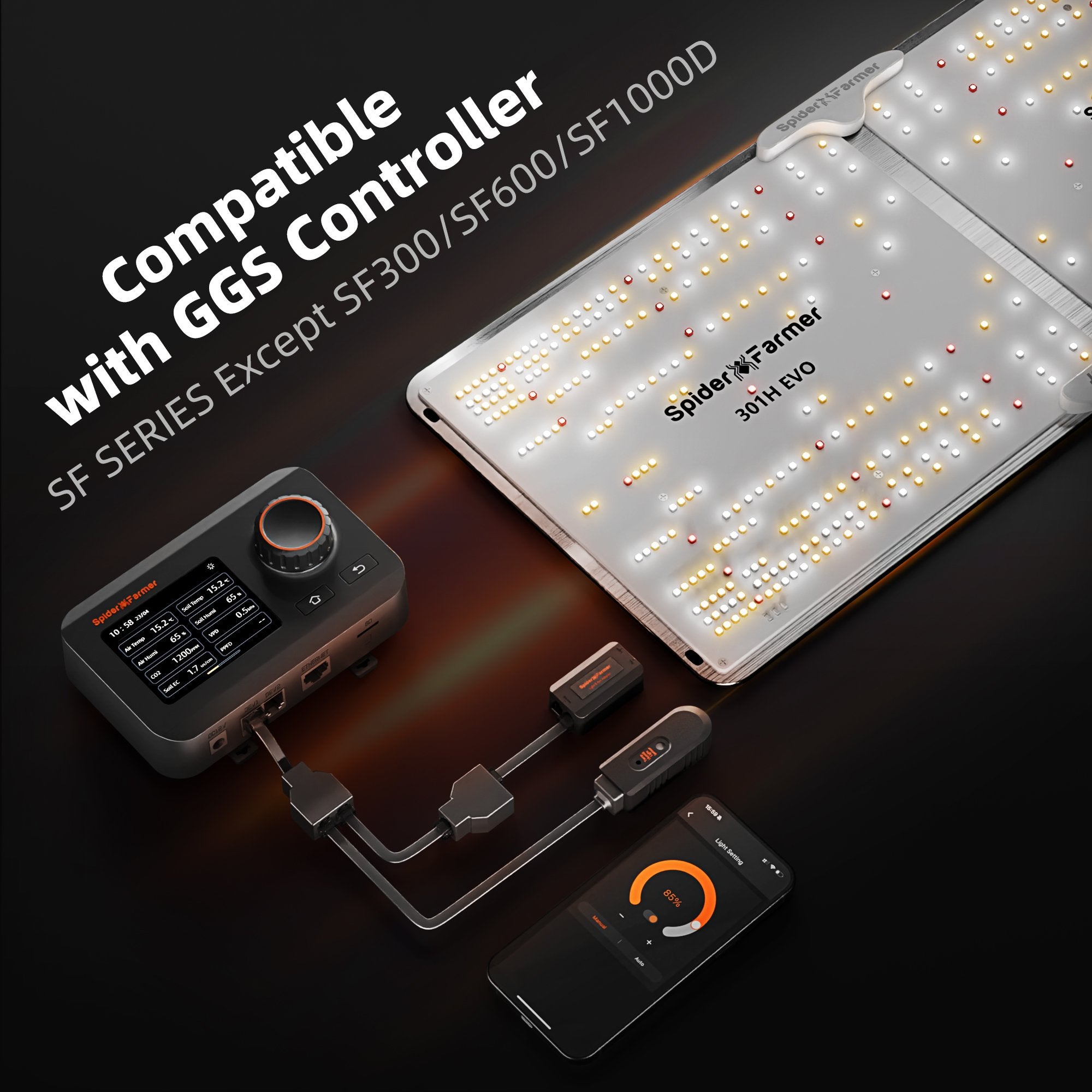 Spider Farmer® SF1000 Samsung LM301H EVO LED Pflanzenlampe - organic-design.com