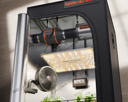 Spider Farmer Growzelt Komplett-Set 70x70x160cm SF1000 LED Indoor Growing Belüftung Controller