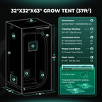 Mars Hydro Growzelt Größenvergleich 32x32x63cm bis 80x80x160cm für verschiedene Anbaubedürfnisse