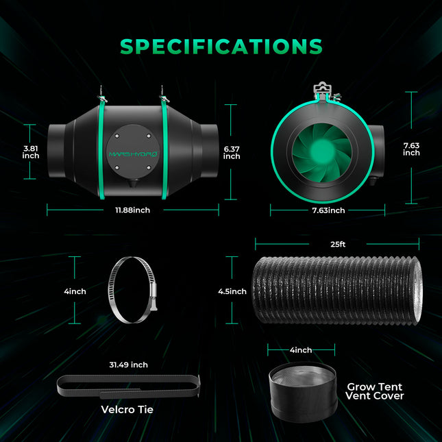 Mars Hydro TS 1000 Growbox Komplettset - organic-design.com