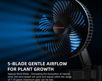 Spider Farmer® Clip-Ventilator 15cm - Optimale Luftzirkulation im Growzelt