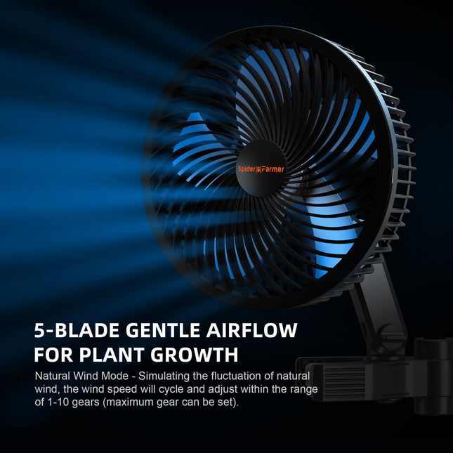 Spider Farmer® Clip-Ventilator 15cm - Optimale Luftzirkulation im Growzelt