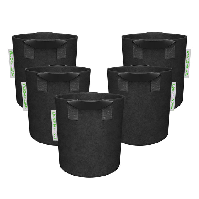 Mars Hydro Grow Bags 19L - 5er Pack Premium Stofftöpfe für Indoor Growing