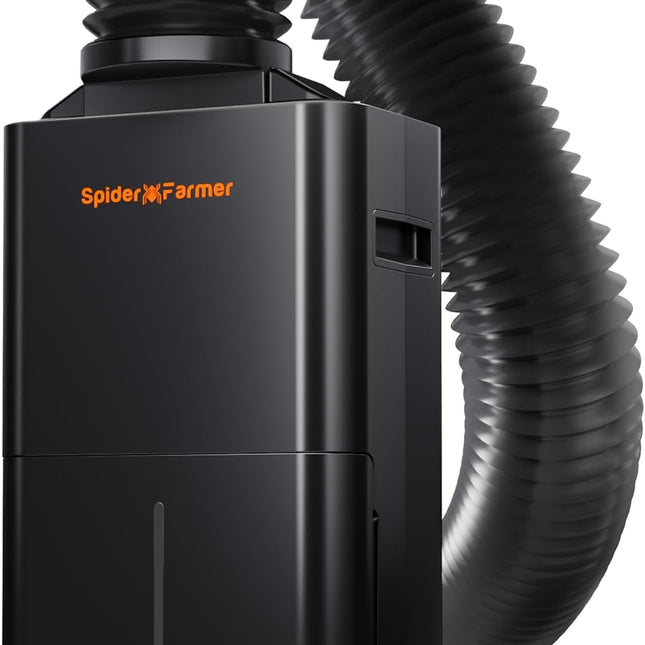 Spider Farmer 12L Luftentfeuchter schwarz - Professionelle Entfeuchtung für Indoor Growing