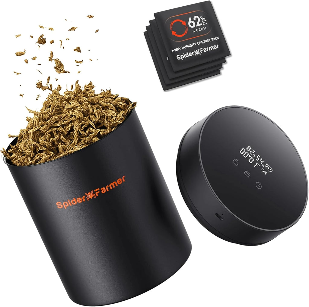 Spider Farmer® 2L Auto-Cure Smart Jar - smarte Gewürz & Kräutermühle