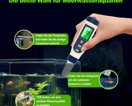 Pious Einsteiger-Multi-Messgerät PH / EC / TDS / Temp