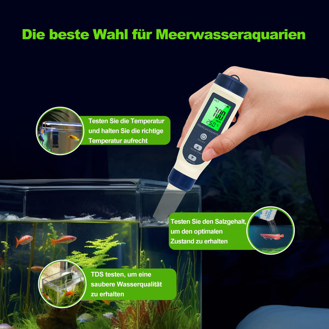 Pious Einsteiger-Multi-Messgerät PH / EC / TDS / Temp