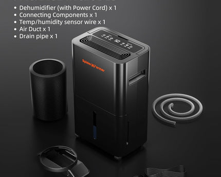 Spider Farmer Luftentfeuchter Zubehör - Ablaufschlauch und Luftfilter