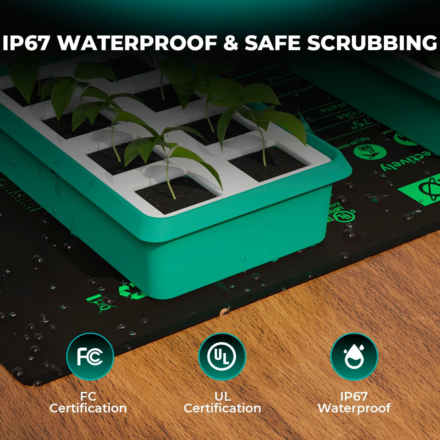 Mars Hydro Heizmatte 25×52 cm Wasserabweisend IP67