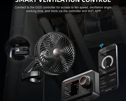 "Spider Farmer App Steuerung für Smart Clip-Ventilator via Bluetooth"