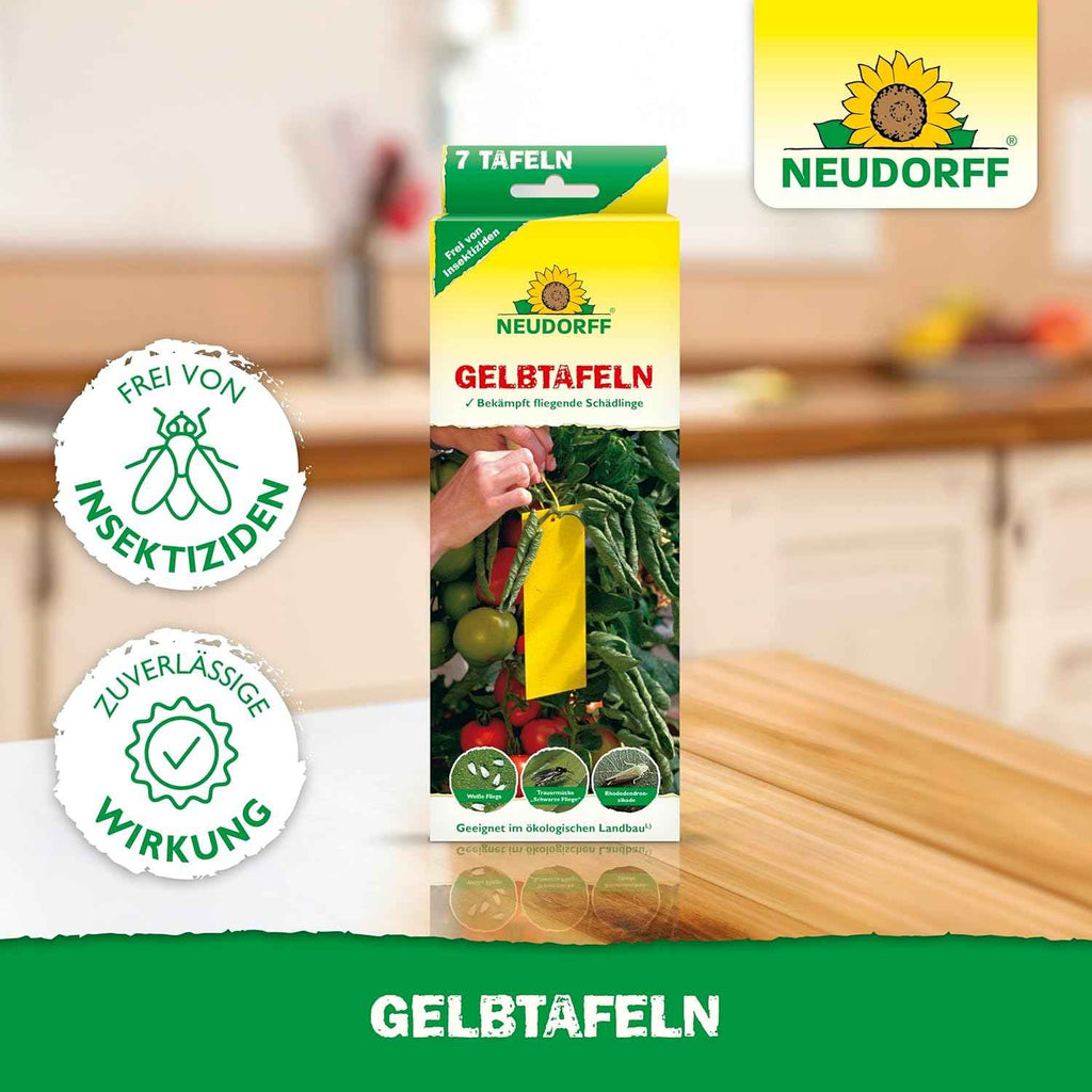 Gelbtafeln 7,5 x 20 cm – Neudorff 21 Stück Wirkung