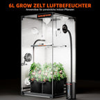 Spider Farmer 6L Luftbefeuchter im Indoor-Zuchtzelt - Optimale Pflanzenfeuchte