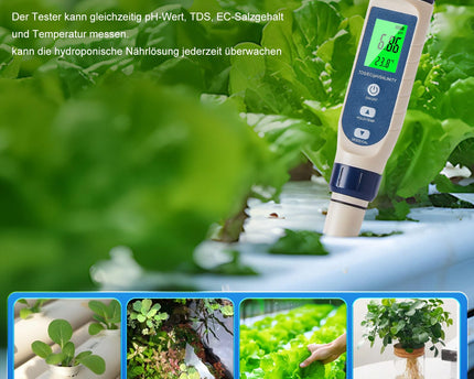 Pious Einsteiger-Multi-Messgerät PH / EC / TDS / Temp