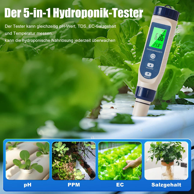 Pious Einsteiger-Multi-Messgerät PH / EC / TDS / Temp
