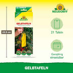 Gelbtafeln 7,5 x 20 cm – Neudorff 21 Stück Verpackungsgröße