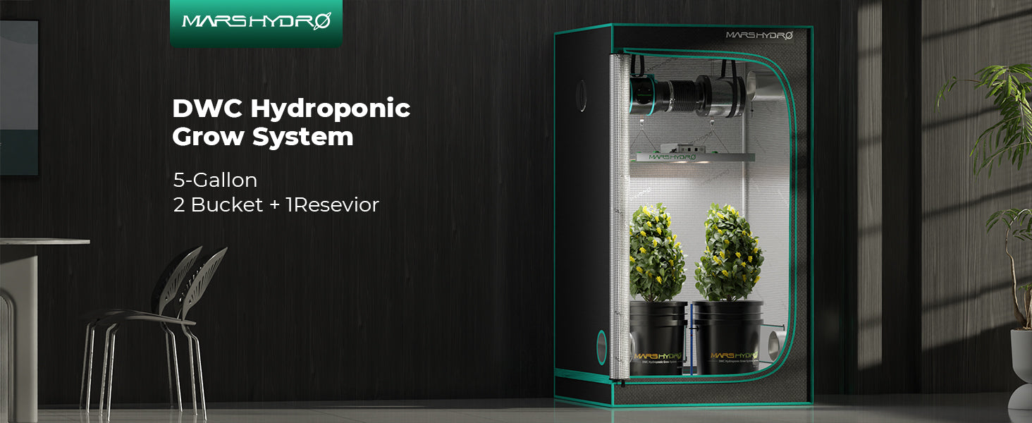 Mars Hydro DWC System Detailansicht - professionelle Hydroponik Komponenten