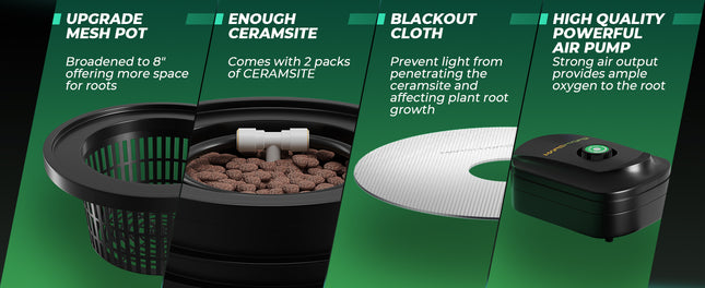 Mars Hydro 4 Eimer 5-Gallonen DWC Hydroponisches System - organic-design.com