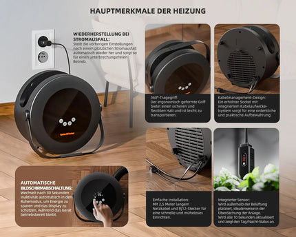 "GGS-System Integration mit 540W Heizer über Smartphone App"