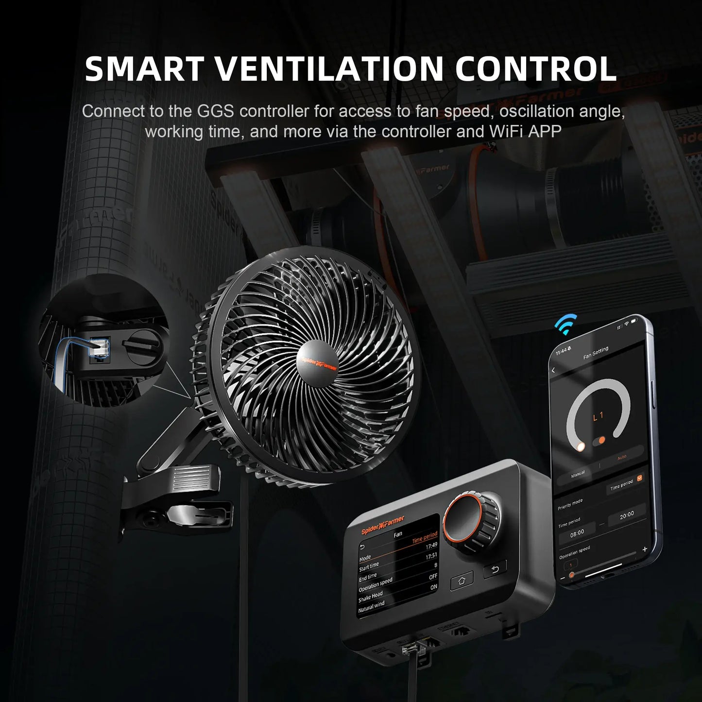 Spider Farmer® Clip-Ventilator Installation - Einfache Montage für bessere Luftzirkulation