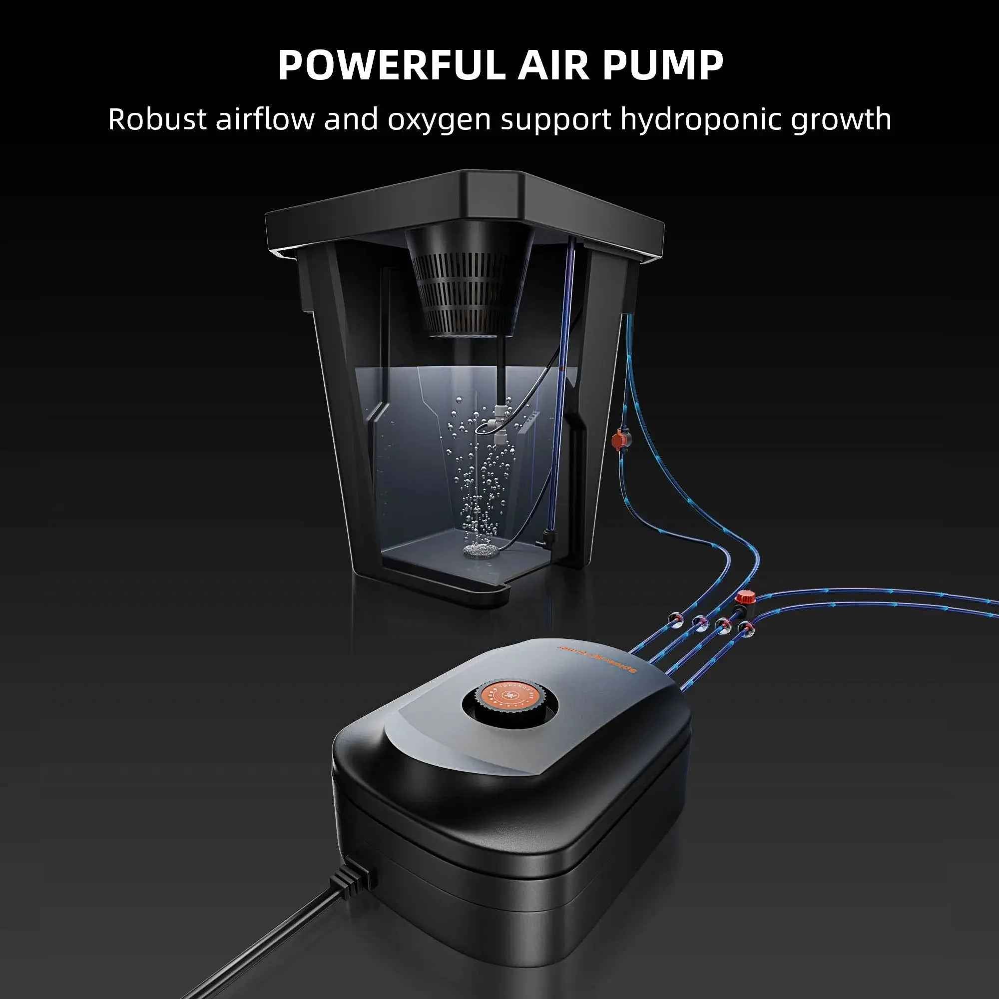 Spider Farmer 2 Töpfe DWC-Hydroponik System mit Top-Drip-Kit