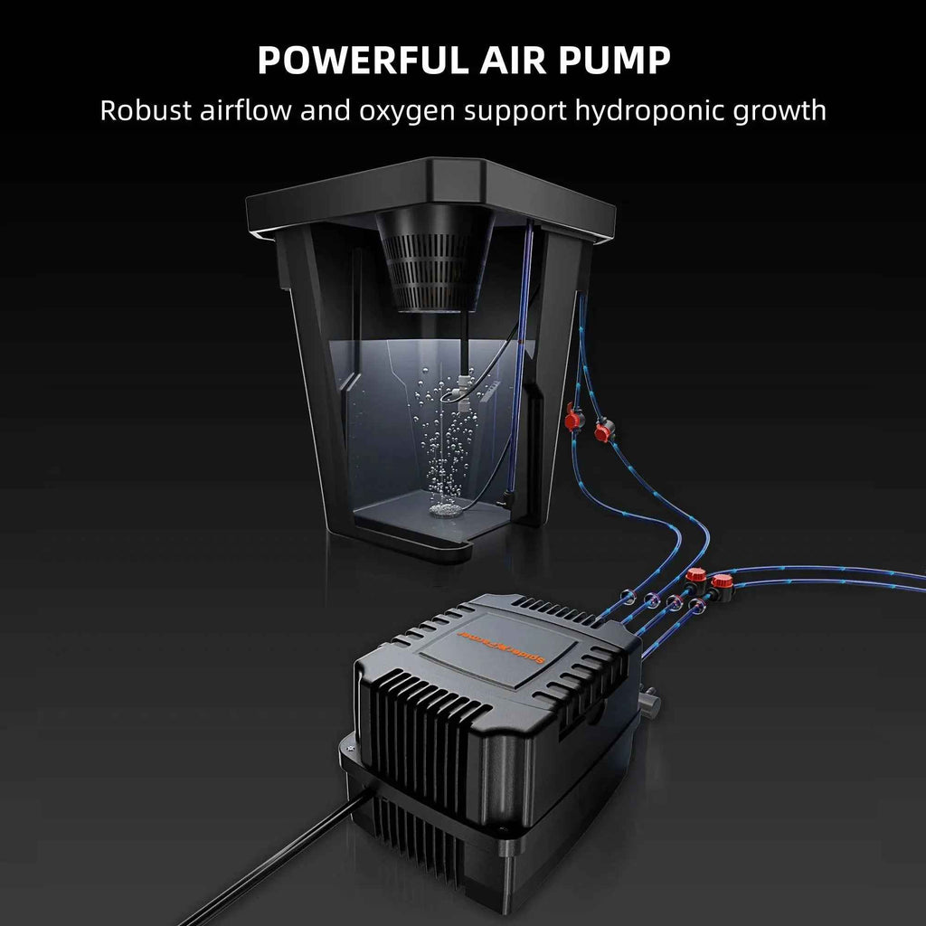 Spider Farmer 4 Töpfe DWC- Hydroponik System mit Top-Drip-Kit