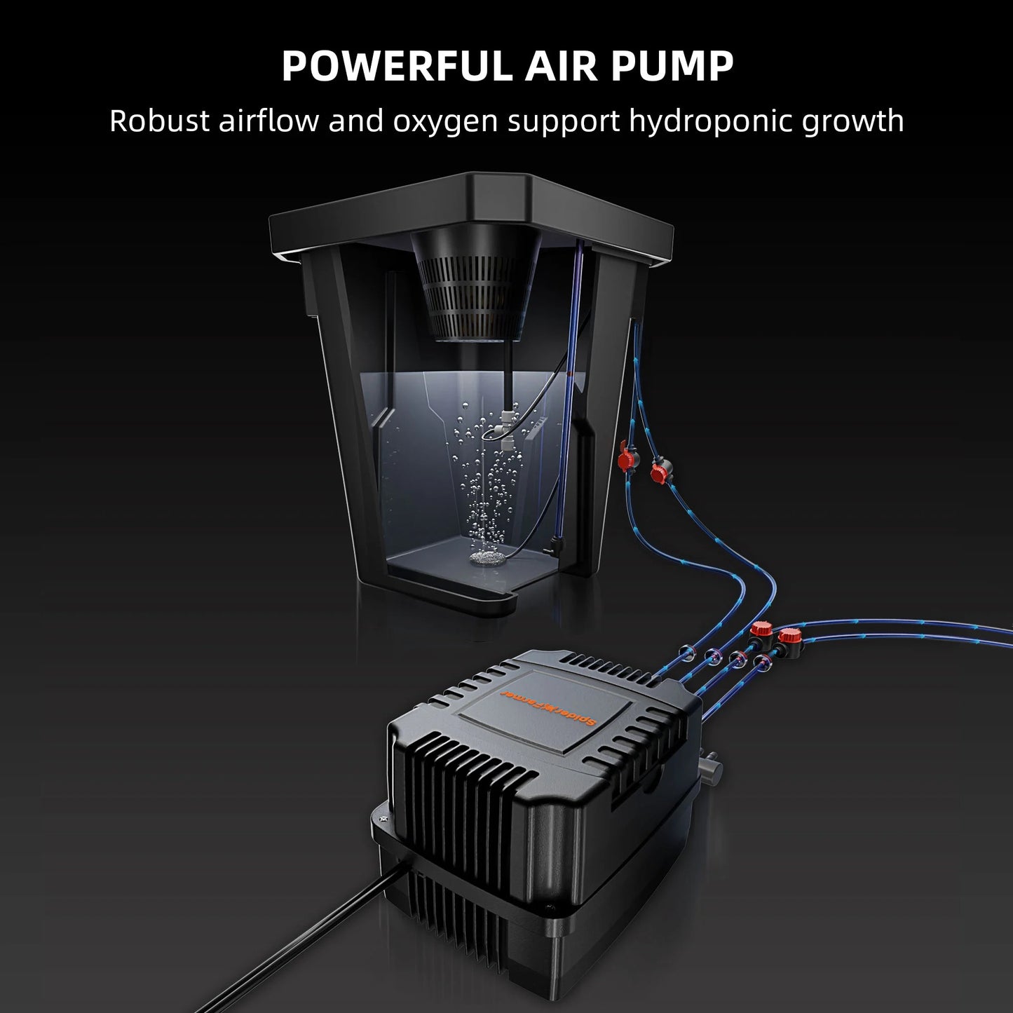 Spider Farmer DWC Deep Water Culture Hydroponic System with Top Drip Kit, 4x7 Gallon DWC, 4 Buckets