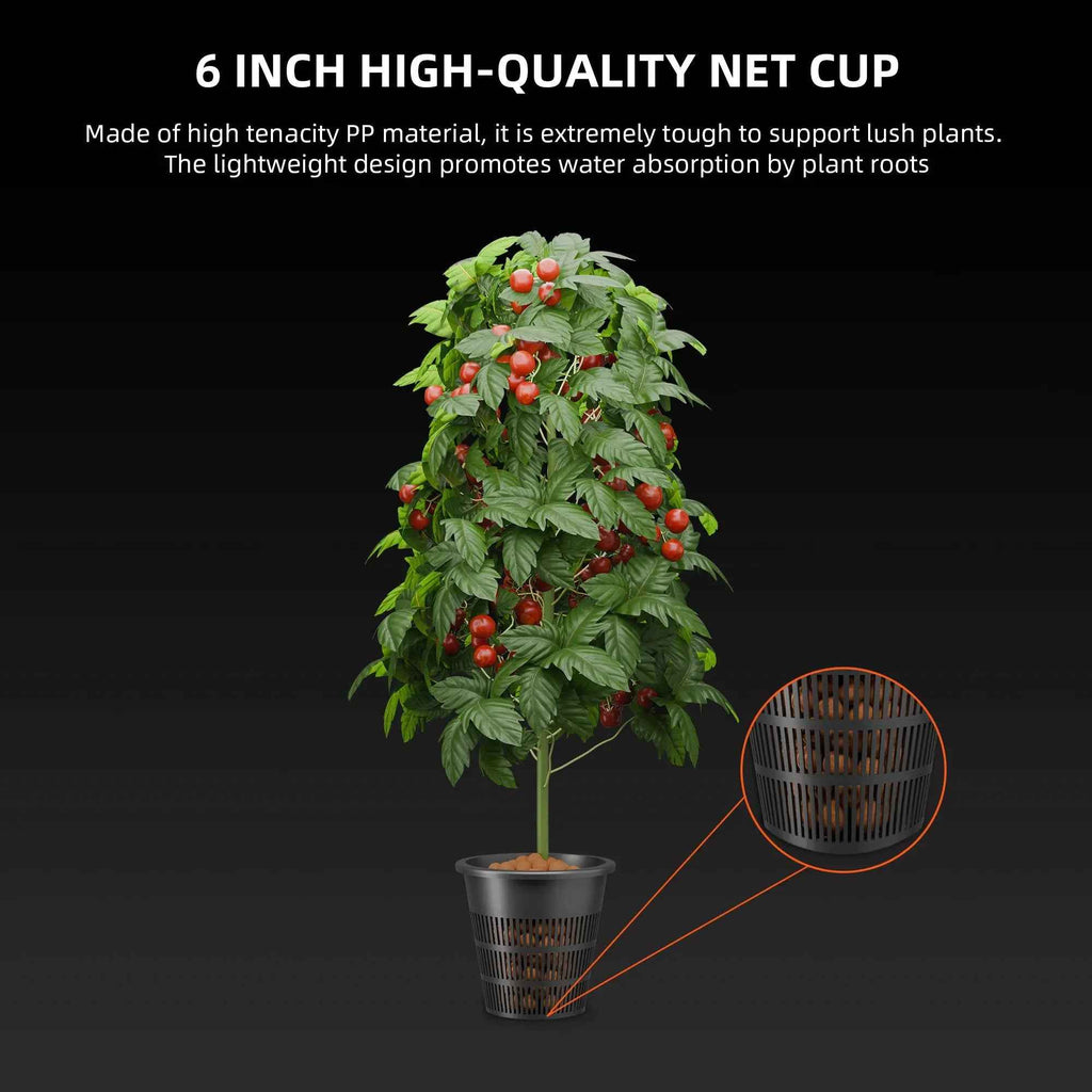 Spider Farmer 4 Töpfe DWC- Hydroponik System mit Top-Drip-Kit