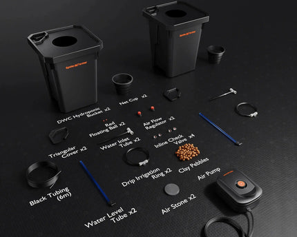 Spider Farmer DWC-Hydroponik System 2x7 Gallonen Tiefwasserkultur - organic-design.com