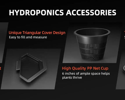 Spider Farmer Hydroponik Eimer mit Dreiecksdeckel - 28 Liter Fassungsvermögen pro Eimer