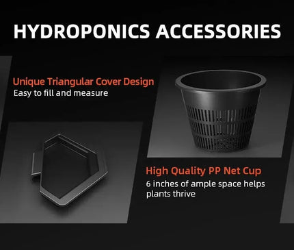 Spider Farmer Hydroponik Eimer mit Dreiecksdeckel - 28 Liter Fassungsvermögen pro Eimer
