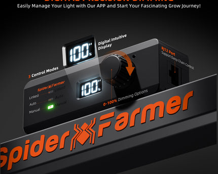 Spider Farmer® G4500 320 W WiFi & Bluetooth App-gesteuerte LED-Wachstumslampe - organic-design.com