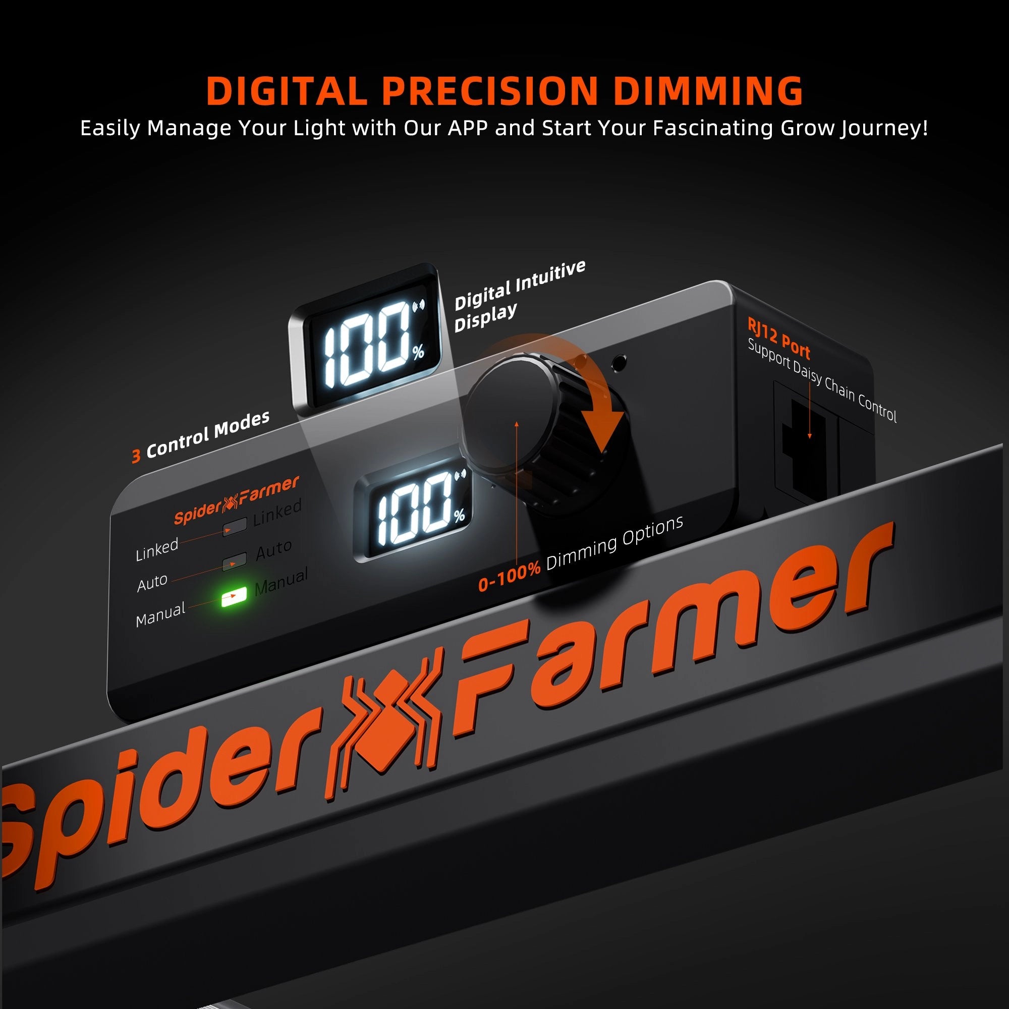 Spider Farmer SE1500 150W LED-Pflanzenlampe