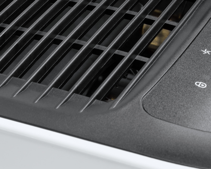 RAM Luftentfeuchter Seitenansicht - Kompaktes Design für optimale Raumnutzung"