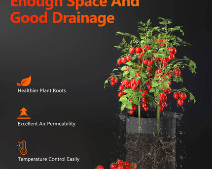 Spider Farmer Grow-Bags Vorteile - Hervorragende Drainage und Wurzelbelüftung für gesundes Wachstum