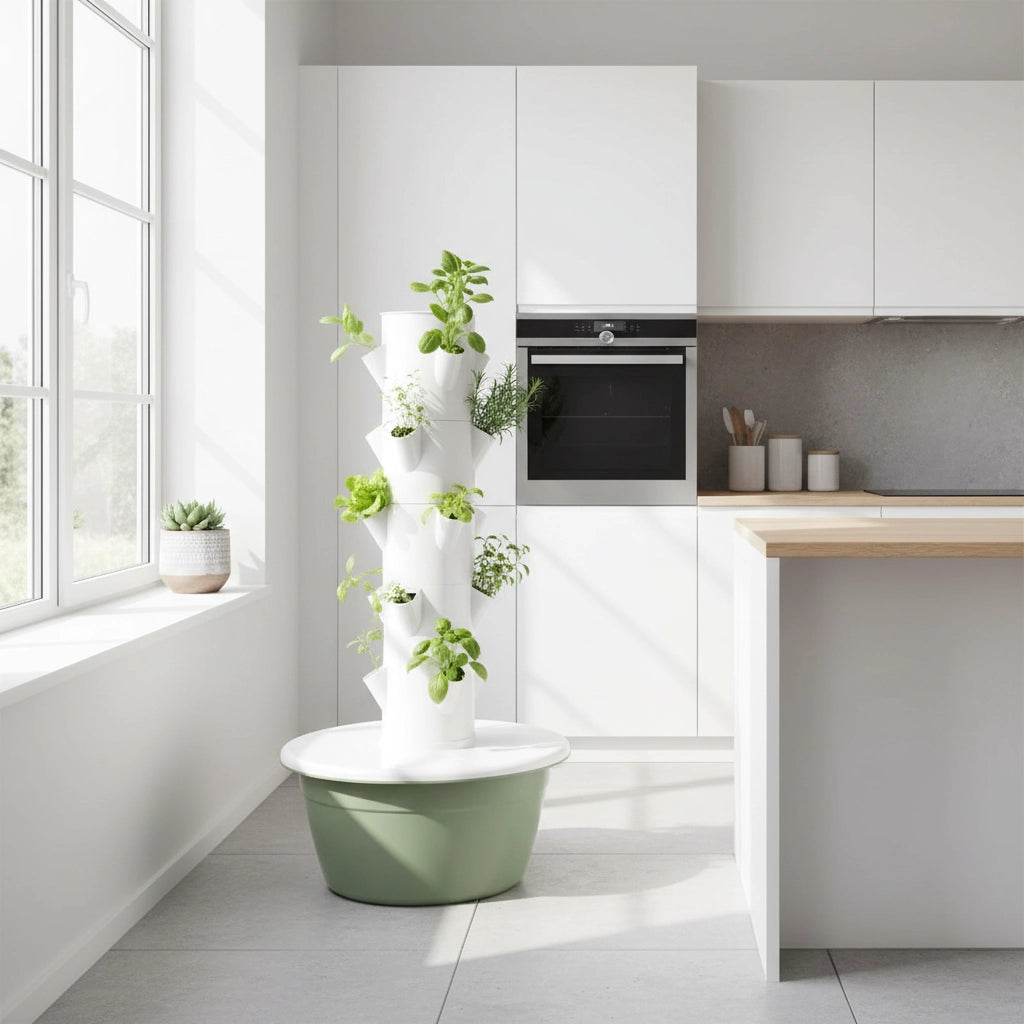 Hydroponik-Tower 5/7/9 Ebenen – Bis zu 45 Pflanzen vertikal