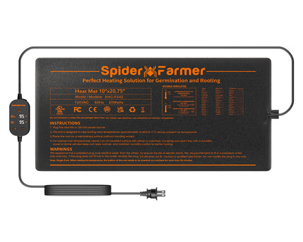 Spider Farmer Anzucht-Heizmatte mit Temperaturregler