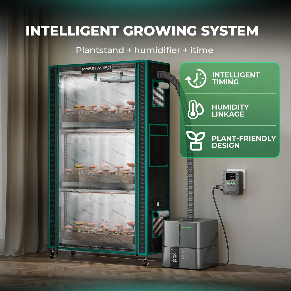 Mars Hydro Pflanzenregal 4 Etagen höhenverstellbar mit LED Vollspektrum Beleuchtung