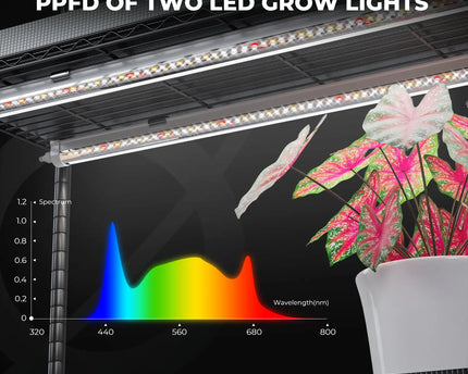 Mars Hydro 4-stufiges Indoor Pflanzenregal mit 54W LED Vollspektrum Pflanzenlampen