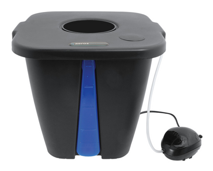 PLANT!T aeros I-System DWC Hydroponik-System mit Belüftungspumpe und Luftstein für optimale Sauerstoffversorgung