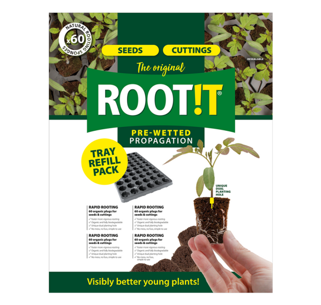 ROOT!T Anzuchtwürfel torffrei 60 Stück Nachfüllbeutel für Samen und Stecklinge | organic-design.com