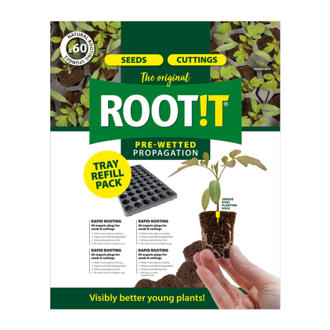ROOT!T Anzuchtwürfel torffrei 60 Stück Nachfüllbeutel für Samen und Stecklinge | organic-design.com
